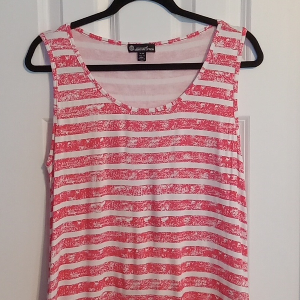 Signature Studio Red and White Striped Tunic